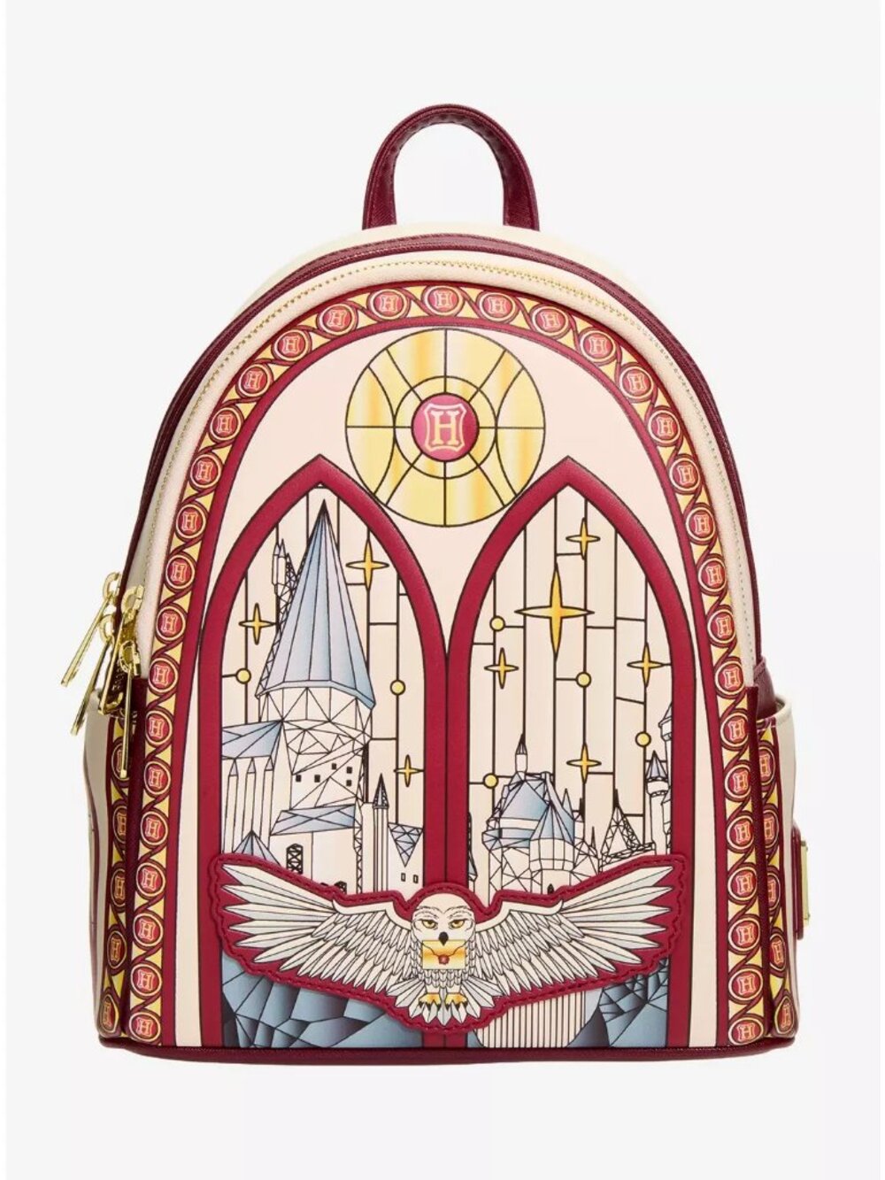 Loungefly Harry Potter Hogwarts Stained Glass Mini Backpack - NWT